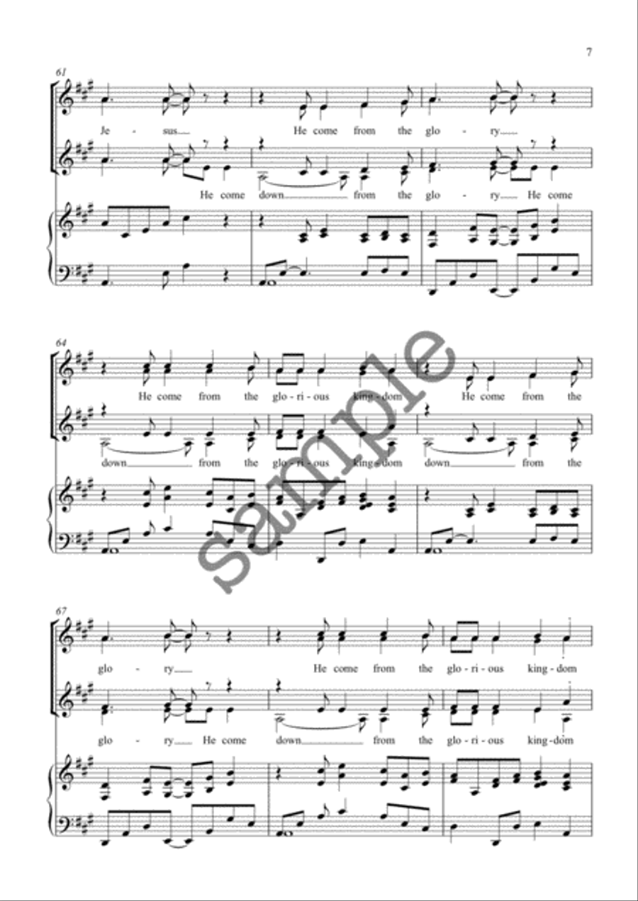 The Virgin Mary Had A Baby Boy SSAA scores gallery preview page 7