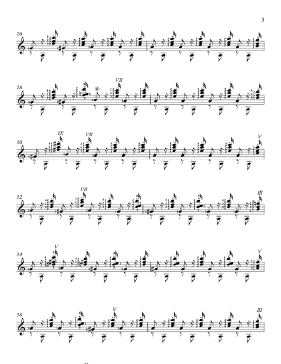El Castillo El Castillo Guitar Solo scores gallery preview page 3