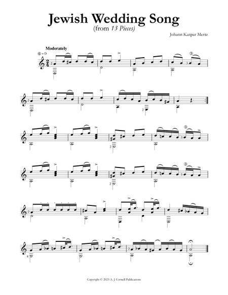Jewish Wedding Song (from 13 Pieces) image number null