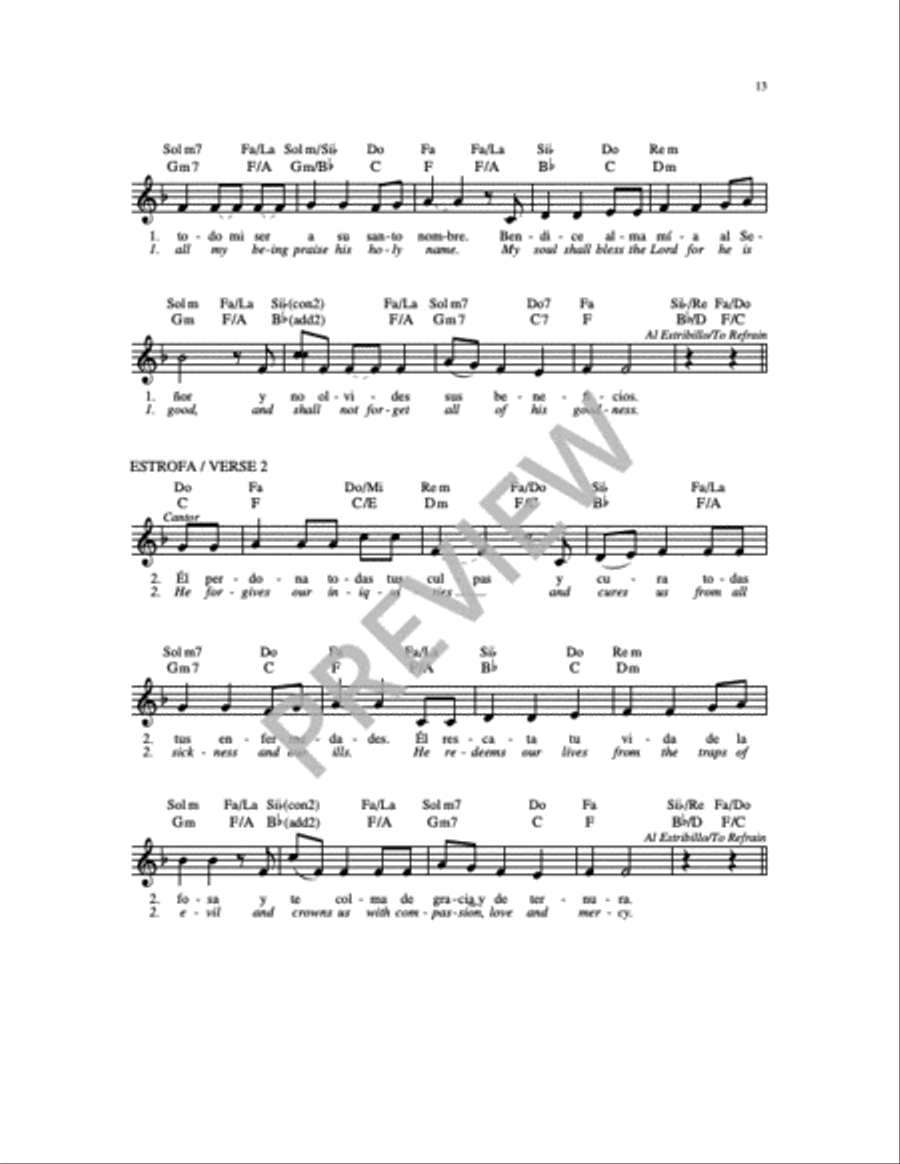 El Señor Es Compasivo (Salmo 103) 2-Part scores gallery preview page 3
