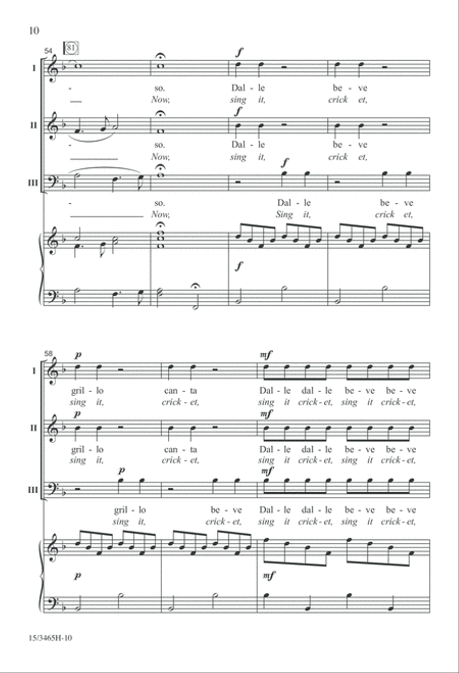 El Grillo 3-Part scores gallery preview page 10