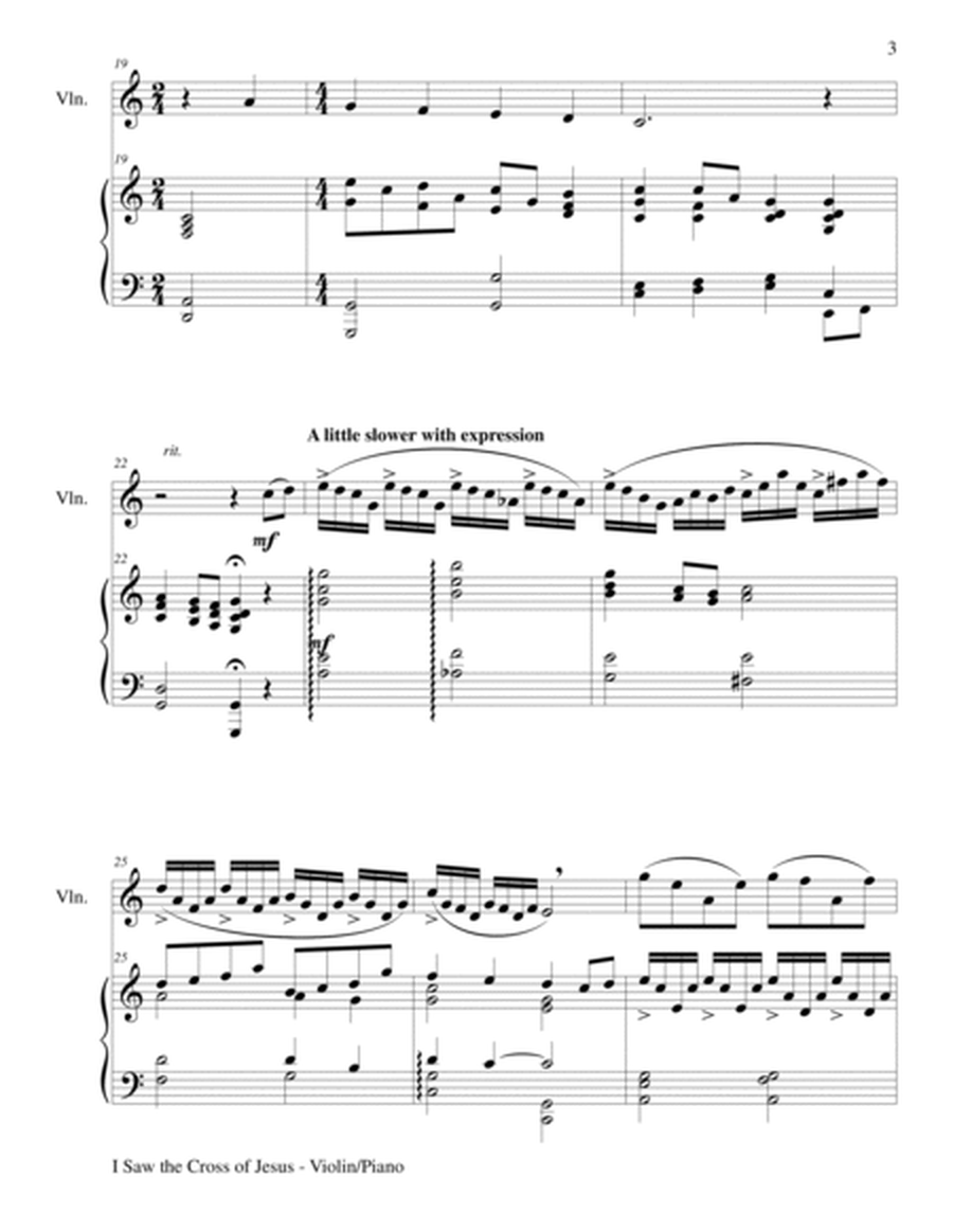I SAW THE CROSS OF JESUS (Duet – Violin and Piano/Score and Parts) image number null