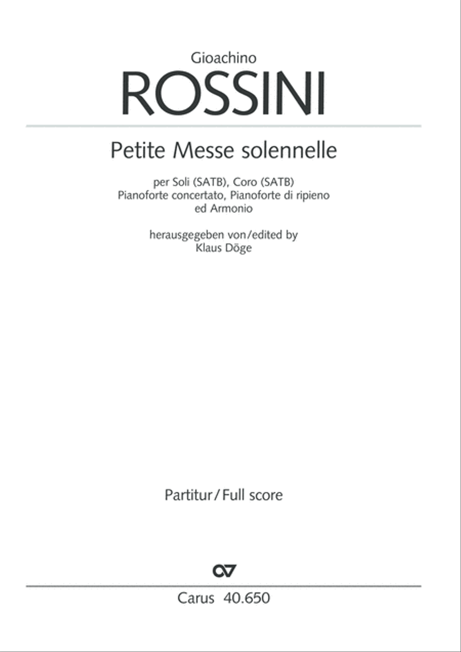 Petite Messe solennelle 4-Part scores gallery preview page 2