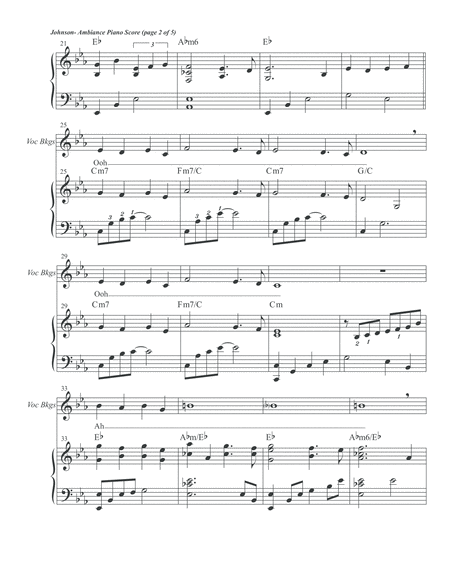 Ambiance Piano Solo Score image number null