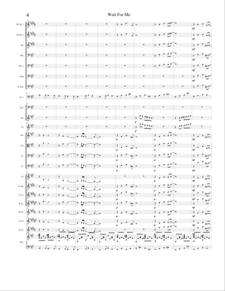 Wait For Me English Horn scores gallery preview page 4