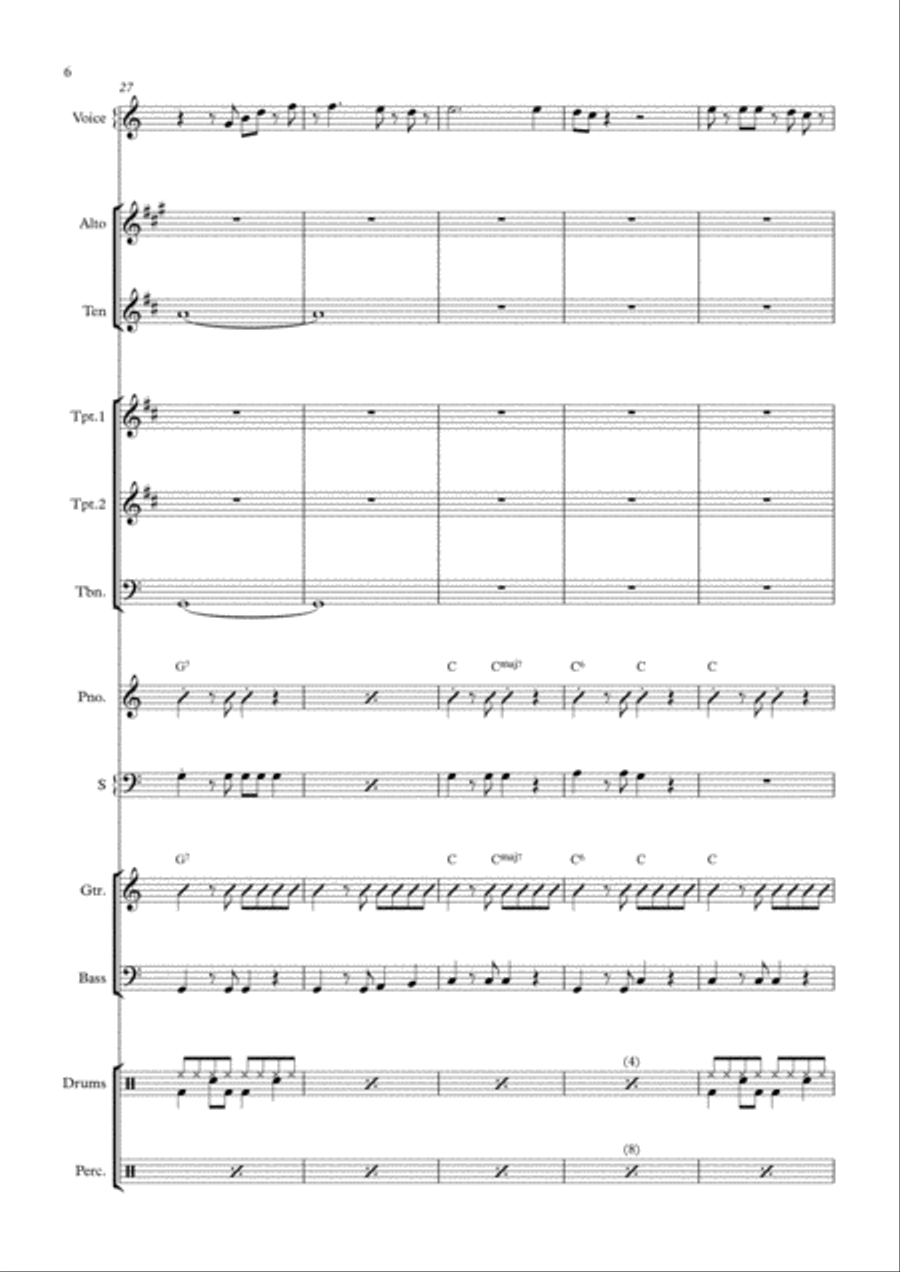 It's Not Unusual Saxophone scores gallery preview page 6