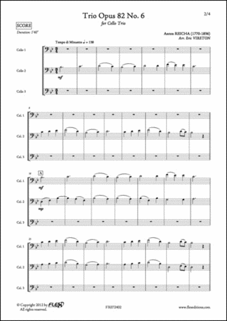 Anton Reicha : Trio Opus 82 No. 6