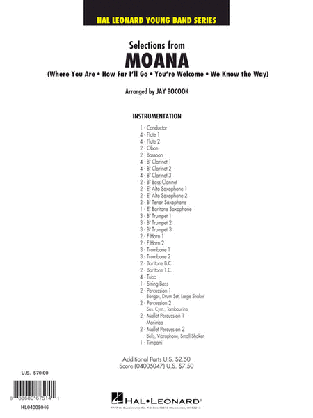 Selections from Moana