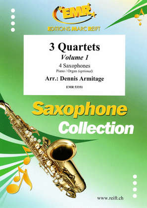 Book cover for 3 Quartets Volume 1
