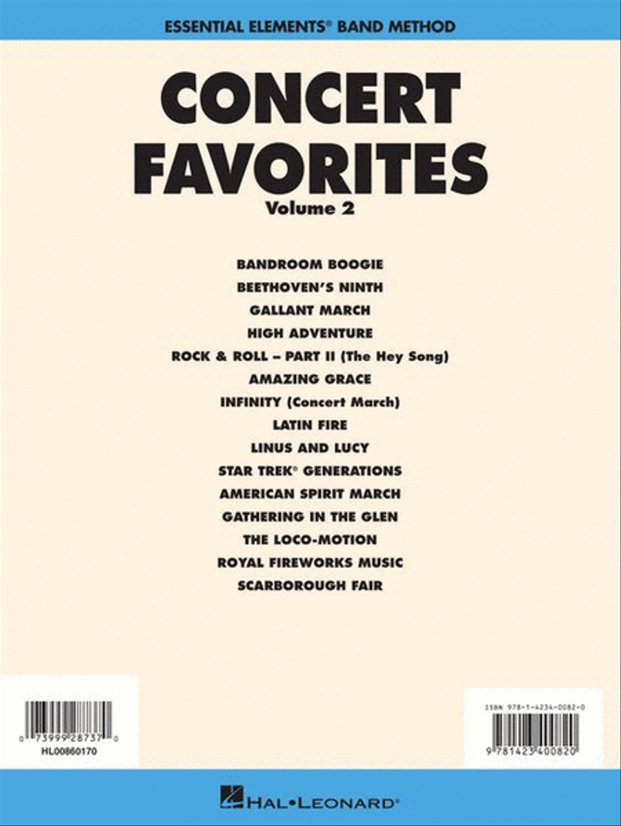 Concert Favorites Vol. 2 – Trumpet