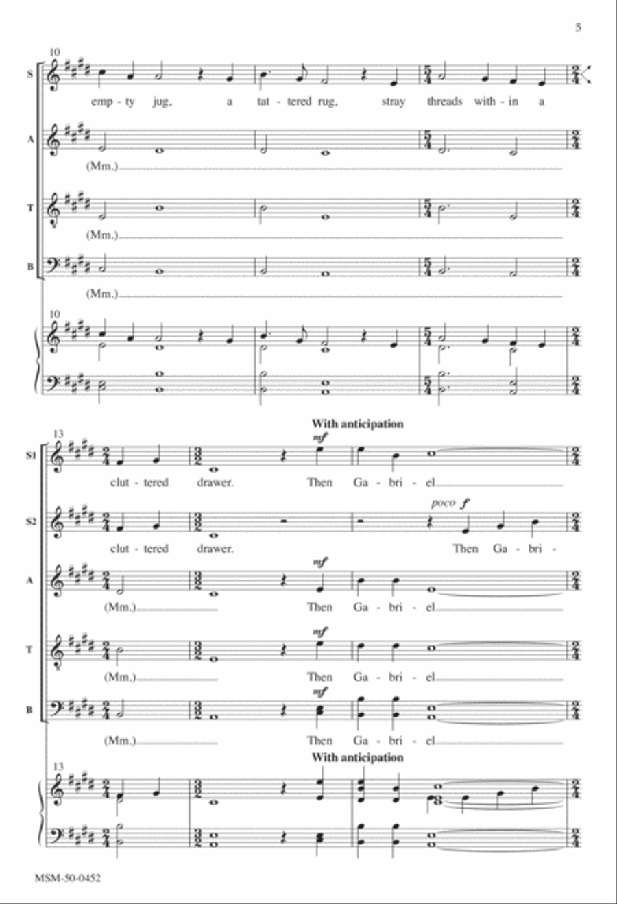 Annunciation Annunciation Divisi scores gallery preview page 5