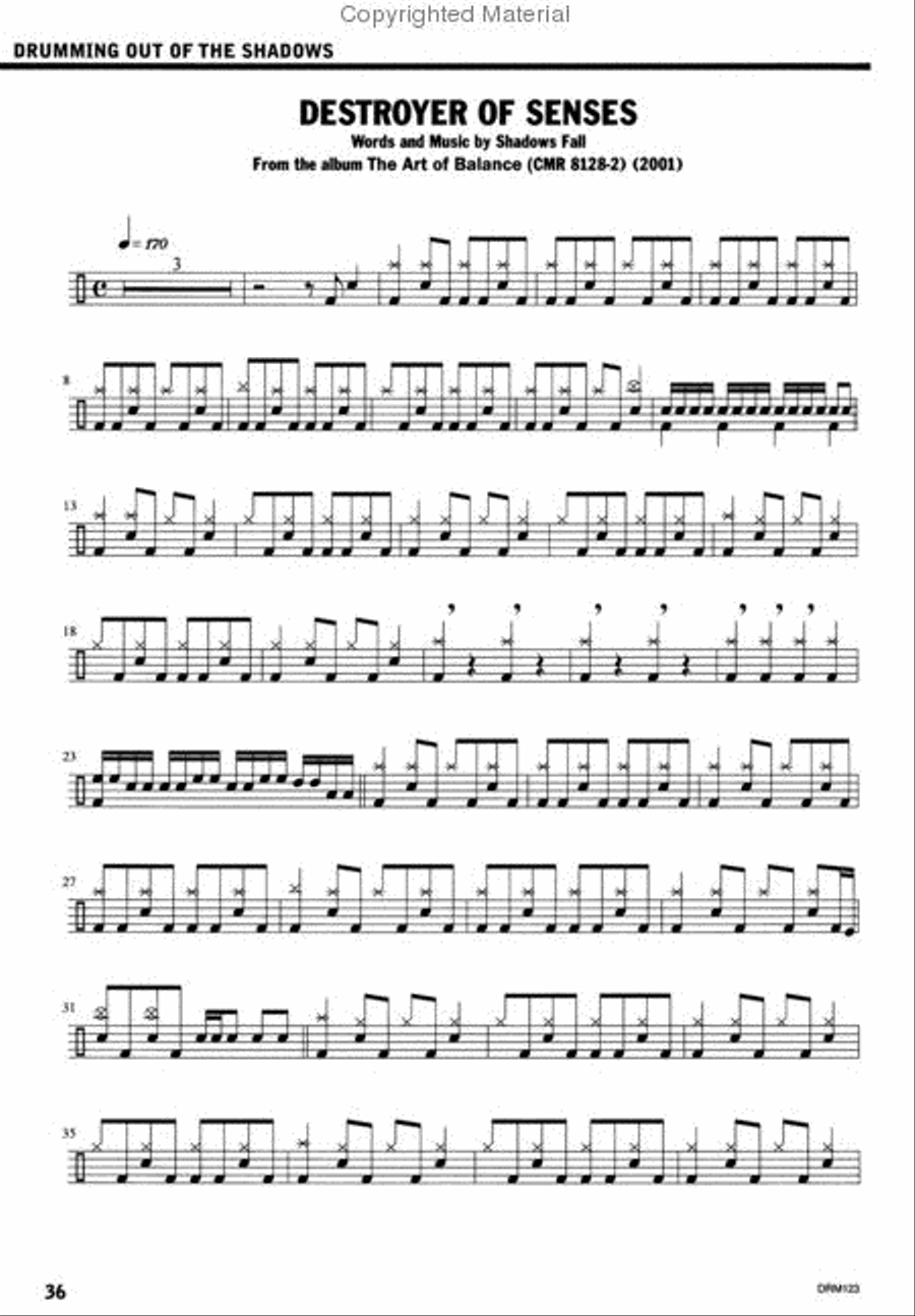 Drumming Out of the Shadows Drum Set scores gallery preview page 2