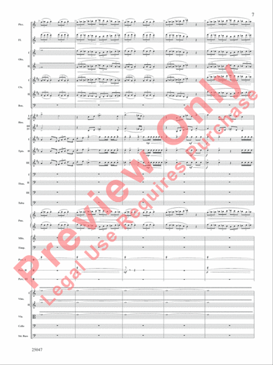The Winds of Poseidon Full Orchestra scores gallery preview page 8
