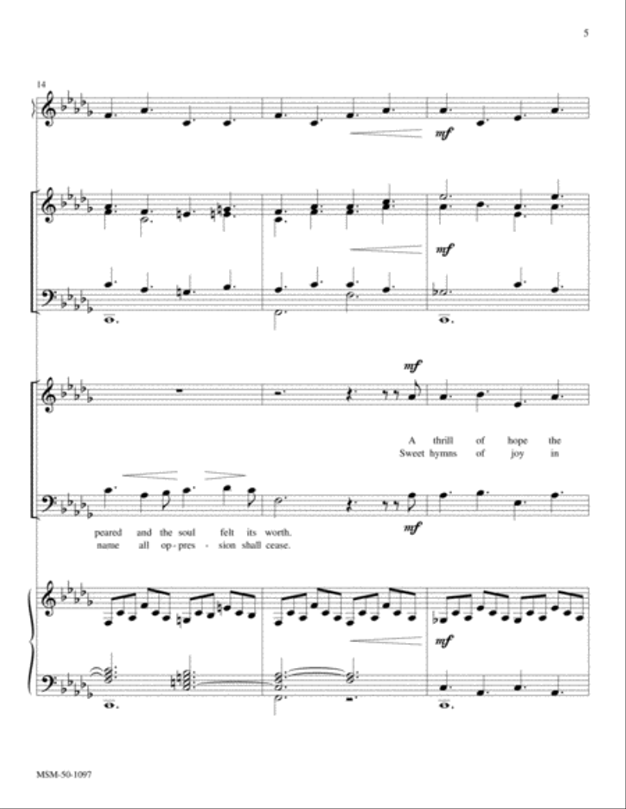 O Holy Night Choir scores gallery preview page 5