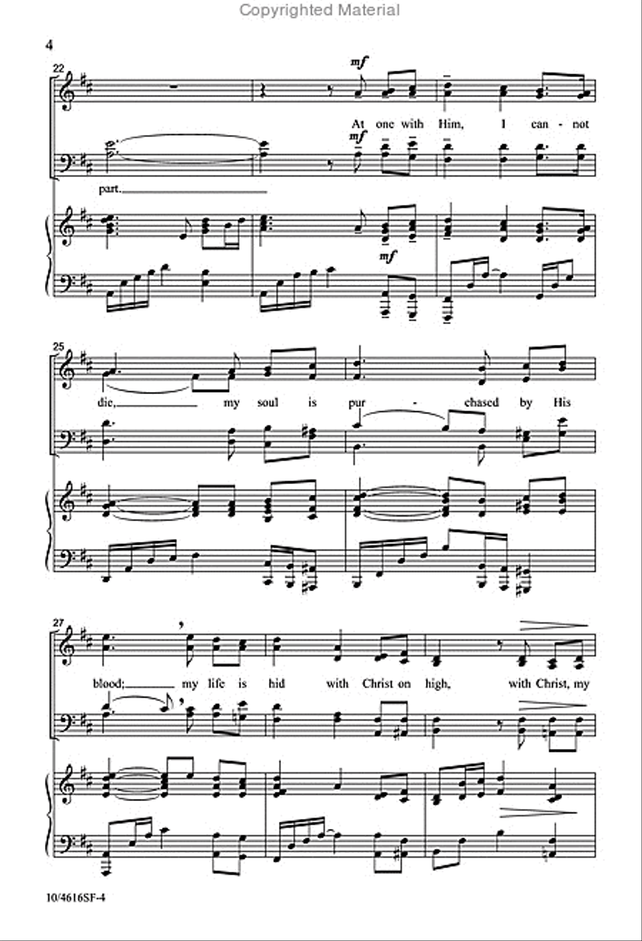 Before the Throne of God Above 4-Part scores gallery preview page 4