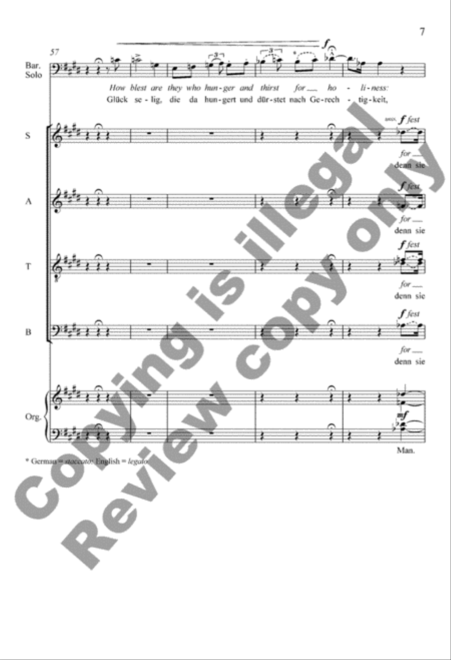 The Beatitudes (Die Seligkeiten) Divisi scores gallery preview page 6
