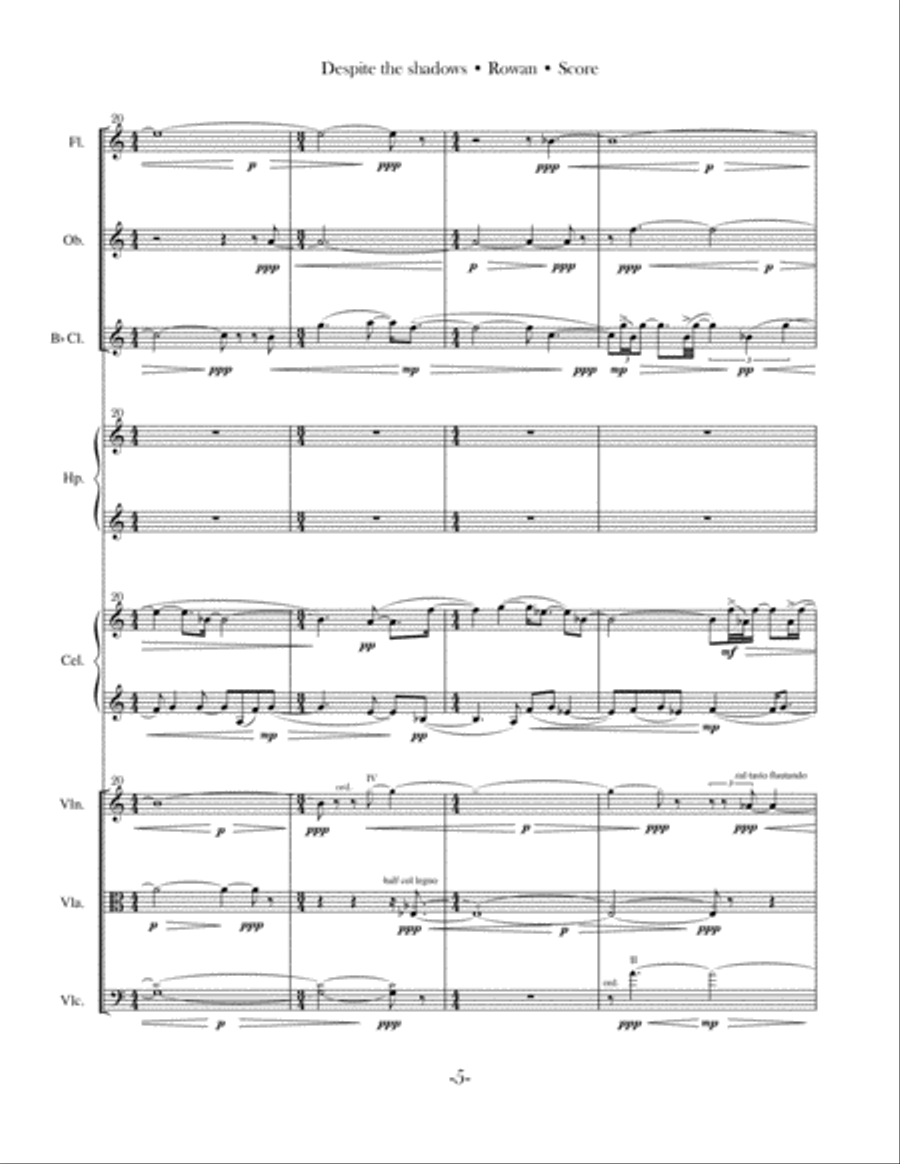 Despite the Shadows Large Ensemble scores gallery preview page 5
