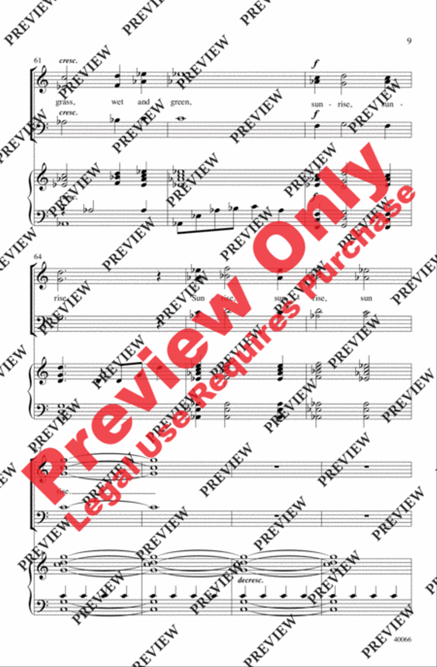 Sunrise Sunrise 3-Part scores gallery preview page 9