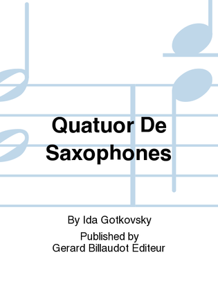 Quatuor De Saxophones