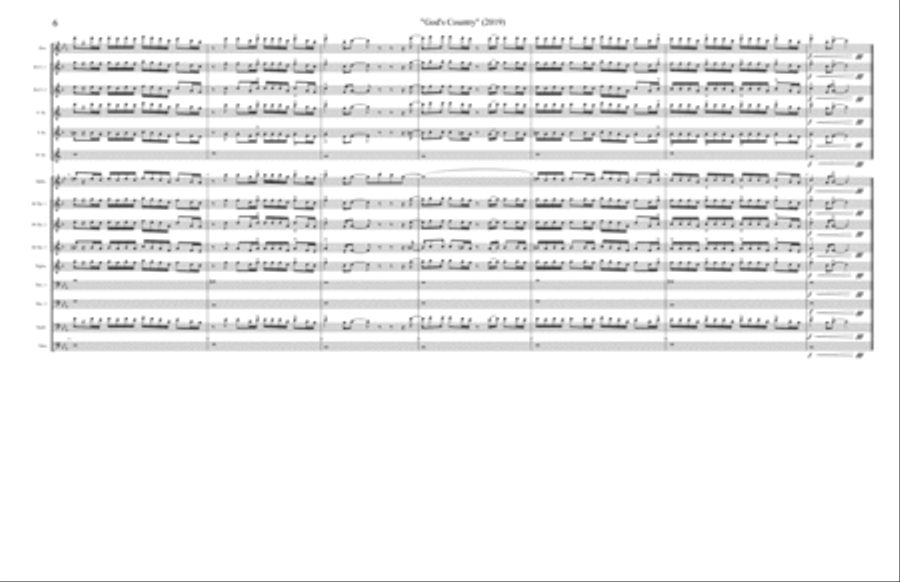 God's Country God's Country Woodwind Ensemble scores gallery preview page 6