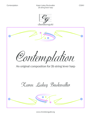 Book cover for Contemplation (harp)