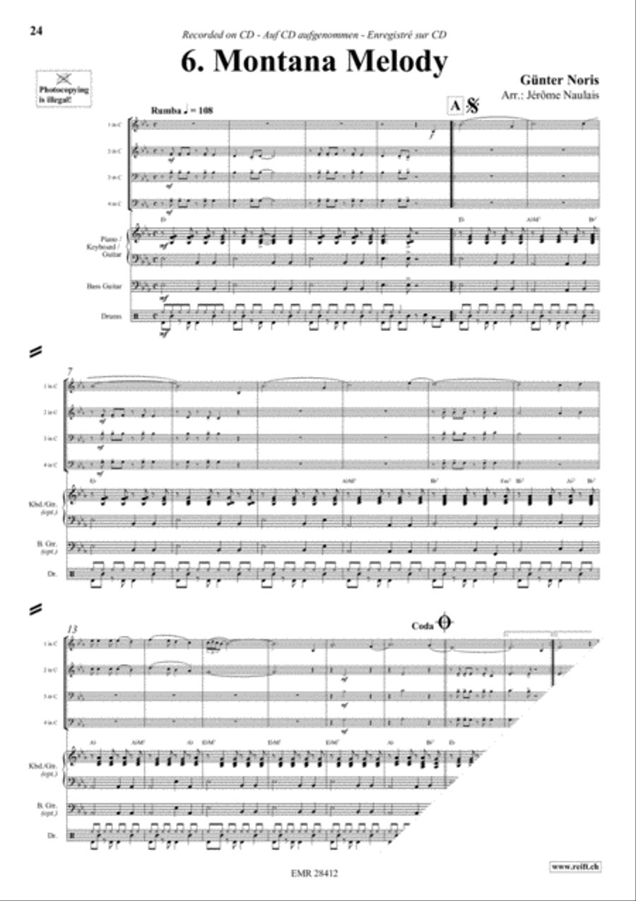 Let's Dance Volume 3 Brass Ensemble scores gallery preview page 8