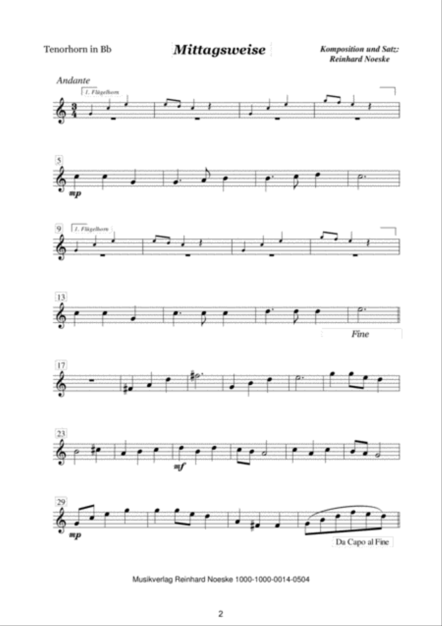 Acht Bläserweisen im alpenländischen Stil für Blechbläserquintett Brass Ensemble scores gallery preview page 4