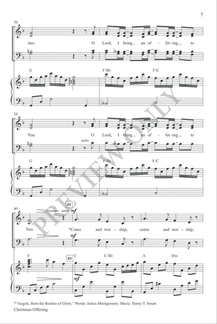 Christmas Offering 4-Part scores gallery preview page 7