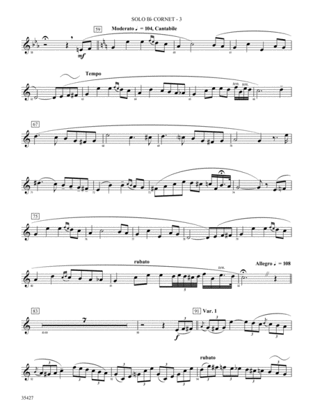 Fantasie Brillante: Solo Bb Cornet (Trumpet)