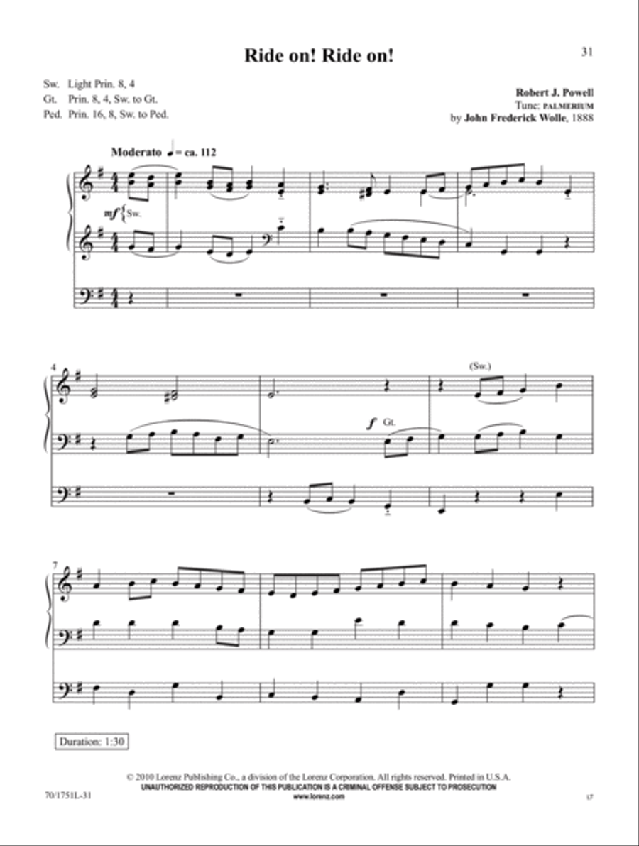 From Penitence to Glory Organ Solo scores gallery preview page 12