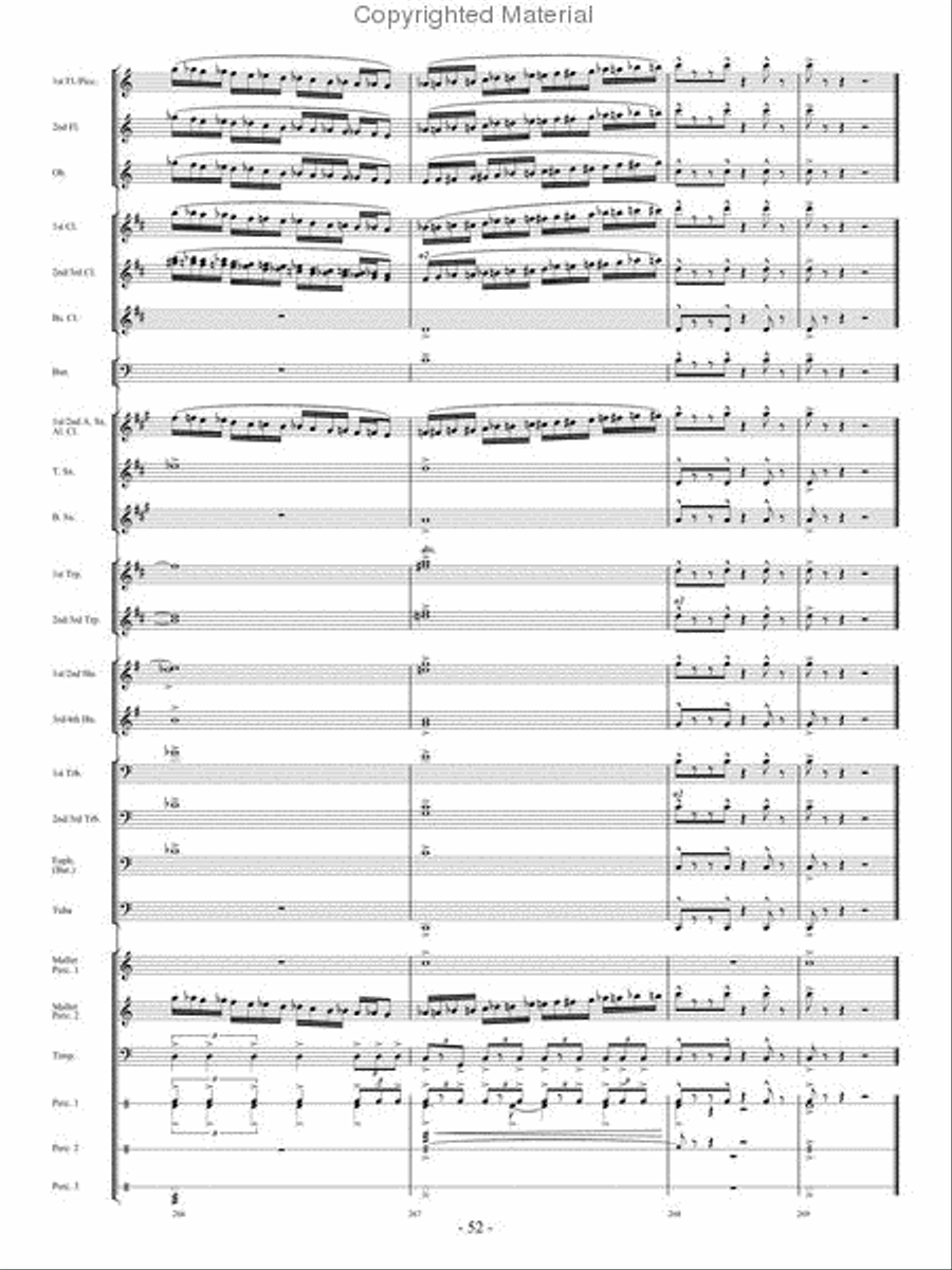 From the Eye of the Storm Concert Band scores gallery preview page 51