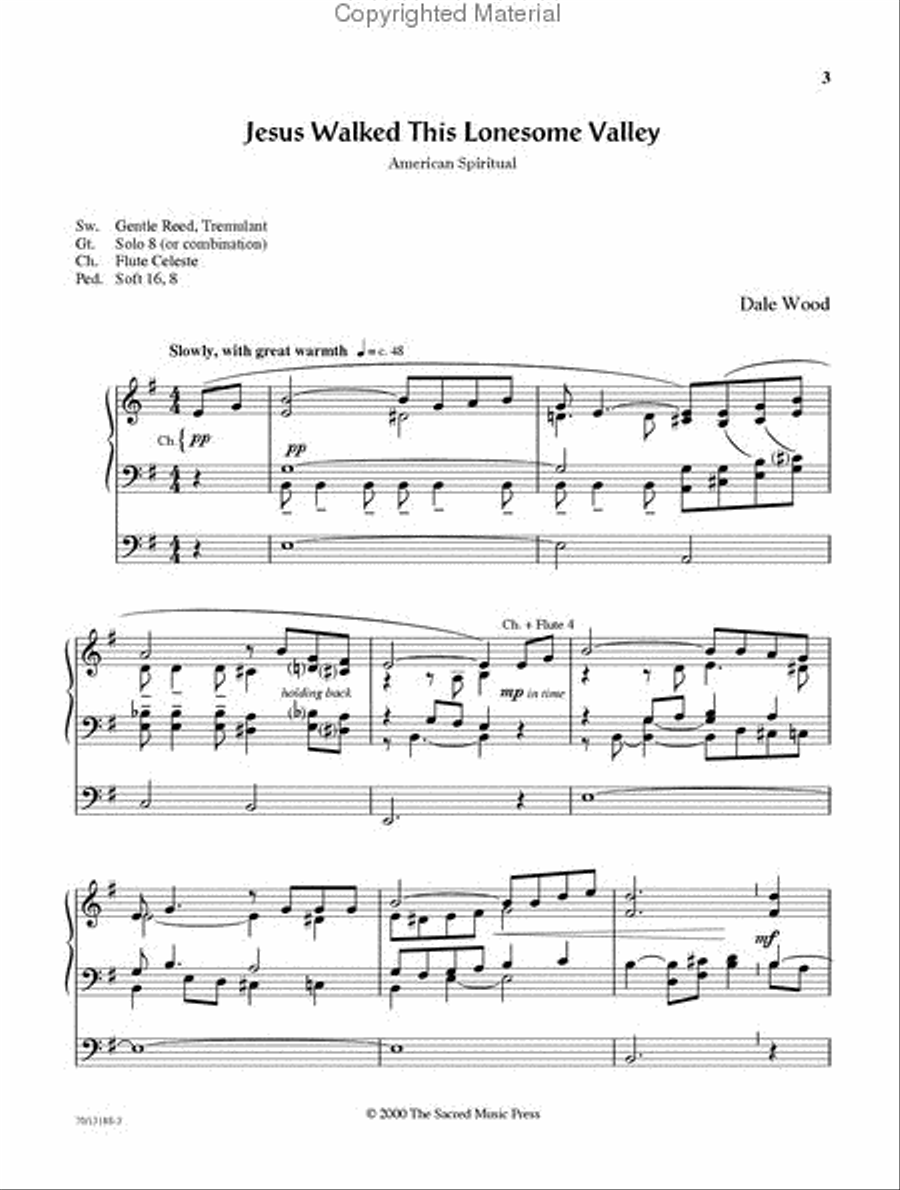 Wood Works for Lent and Easter Organ Solo scores gallery preview page 9