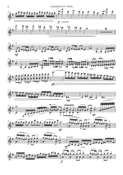Violin Concertino N. 4 (violin part)