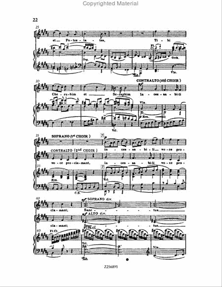 Te Deum, H 118 Choir scores gallery preview page 22