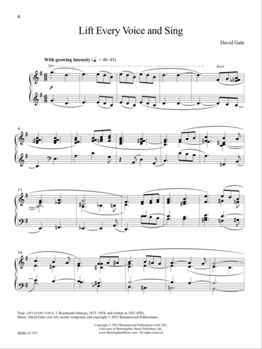 Lift Every Voice Lift Every Voice Piano Solo scores gallery preview page 4