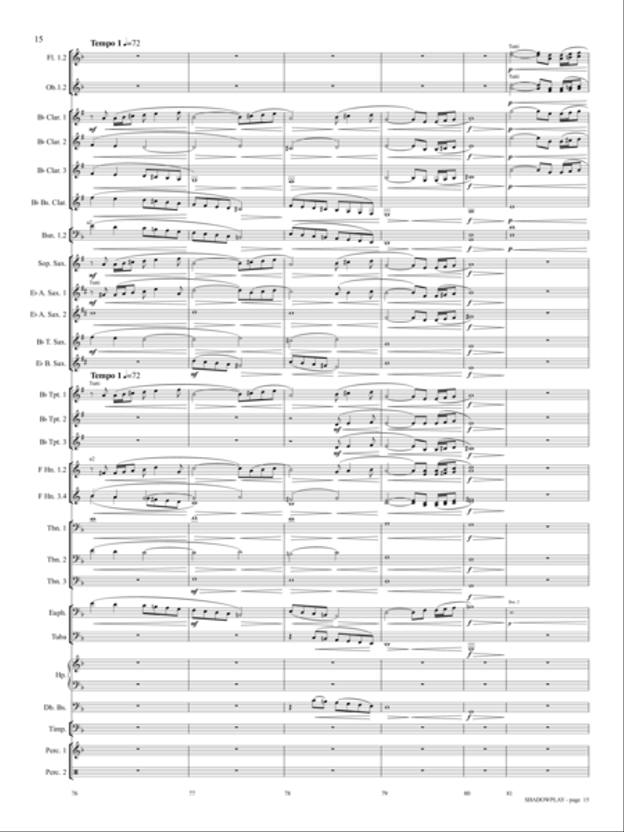 Shadowplay Concert Band scores gallery preview page 13