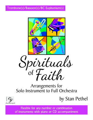 Book cover for Spirituals of Faith - Trombone(s)/Bassoon(s)/BC Euphonium(s)