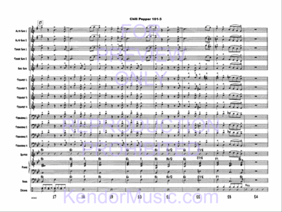 Chili Pepper 101 Jazz Ensemble scores gallery preview page 5