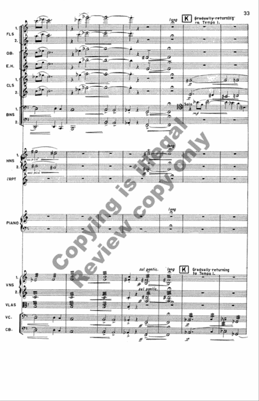 Symphony No. 3 Chamber Orchestra scores gallery preview page 20