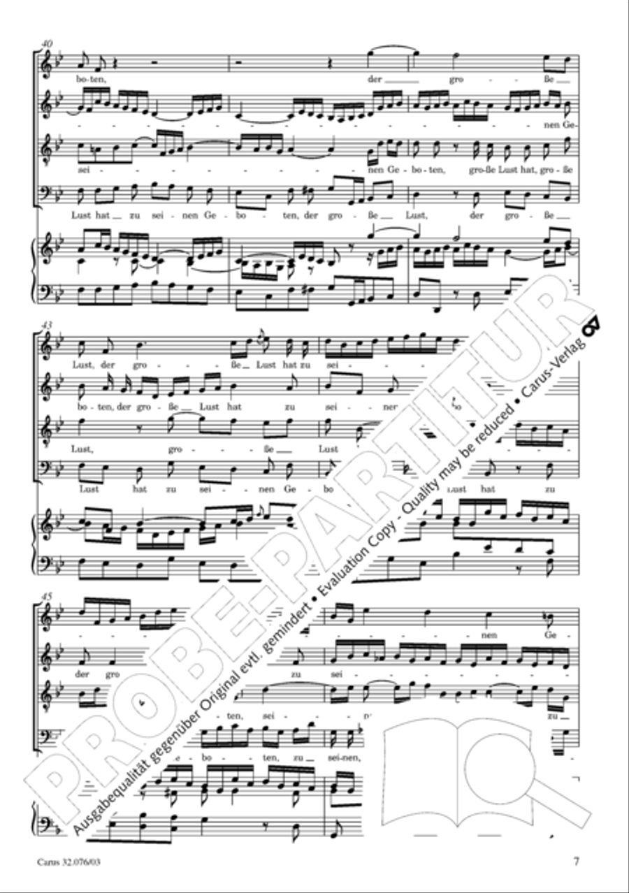 Blessed are all those who fear God (Wohl dem, der den Herren furchtet) SA scores gallery preview page 8