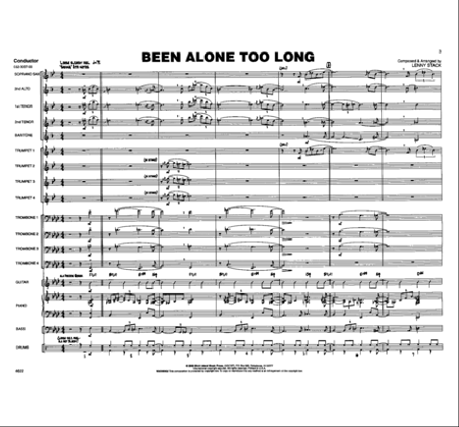Been Alone Too Long Jazz Ensemble scores gallery preview page 2