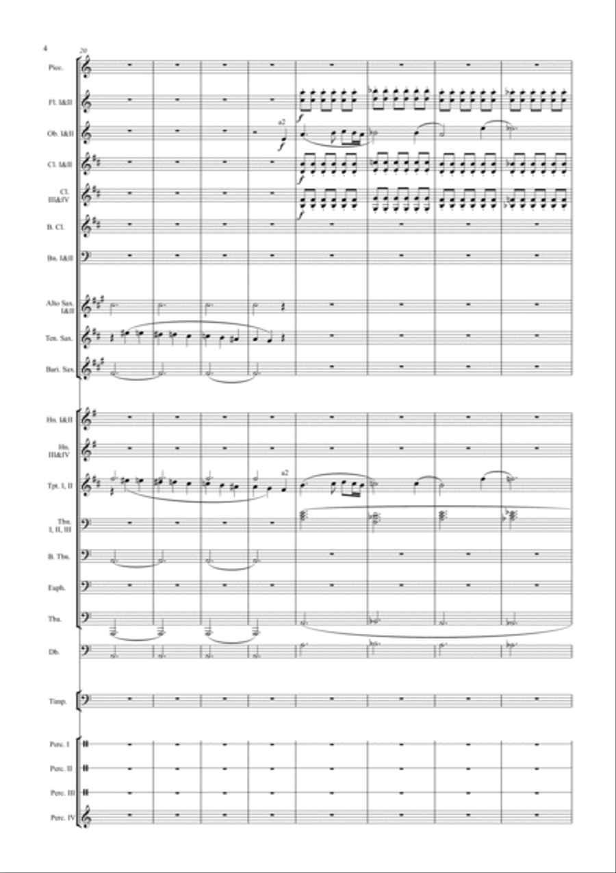 JOYFUL VICTORY for Symphonic Band Concert Band scores gallery preview page 4