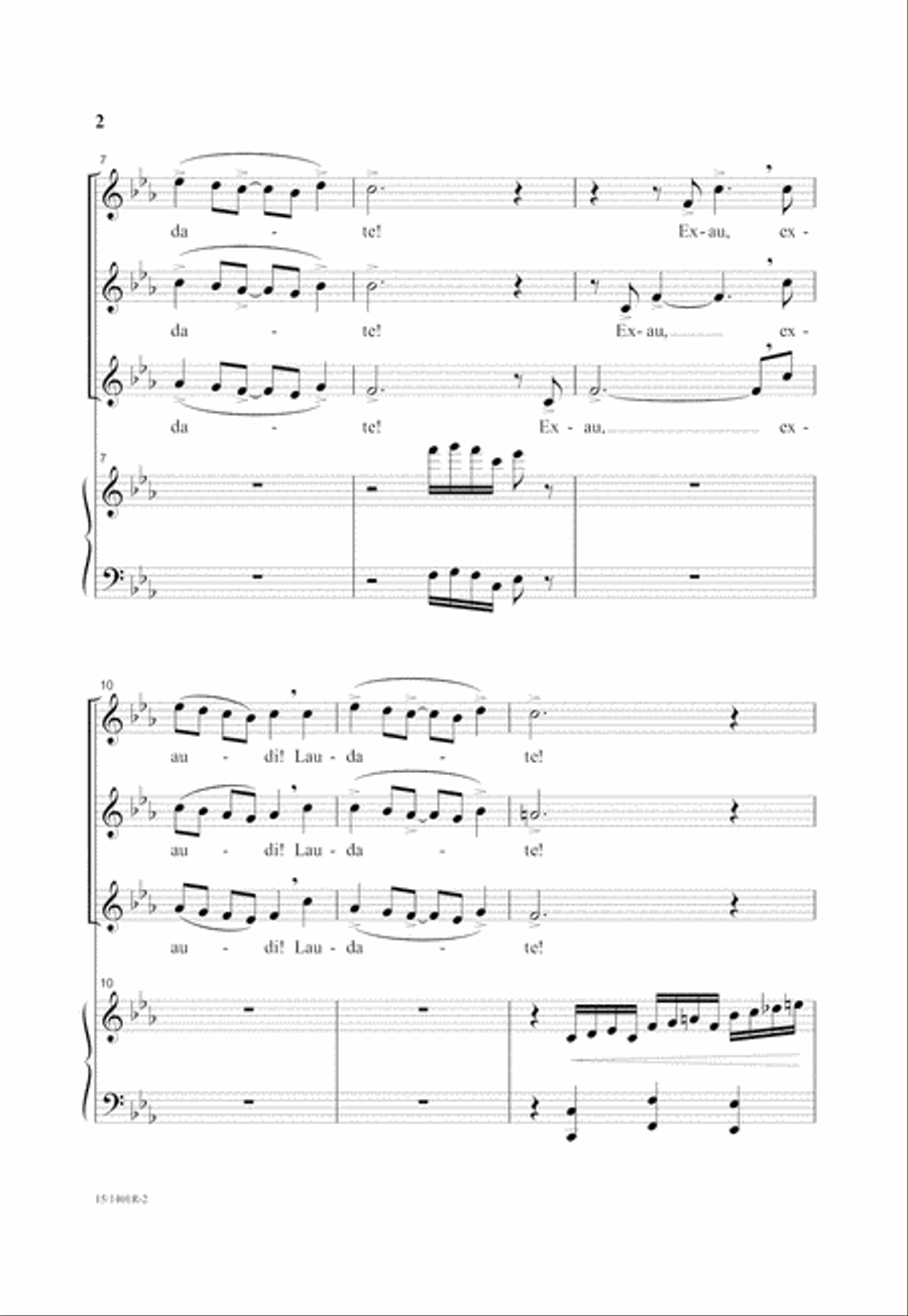 Exaudi! Laudate! SSA scores gallery preview page 3