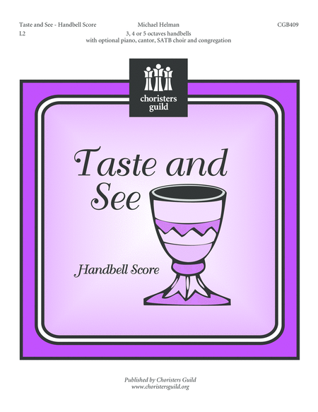 Taste and See - Handbell Score image number null