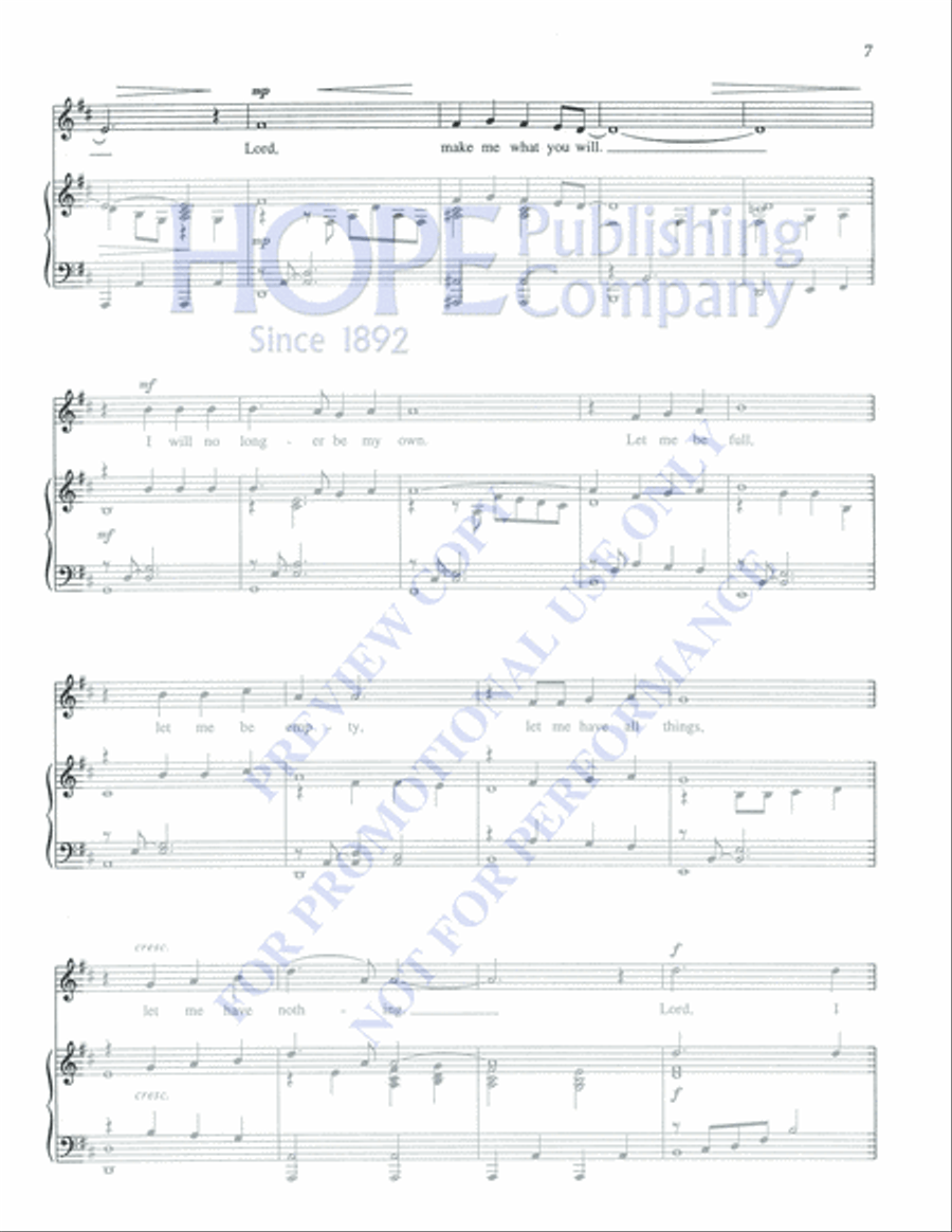 A Song of Joy Medium Voice scores gallery preview page 9