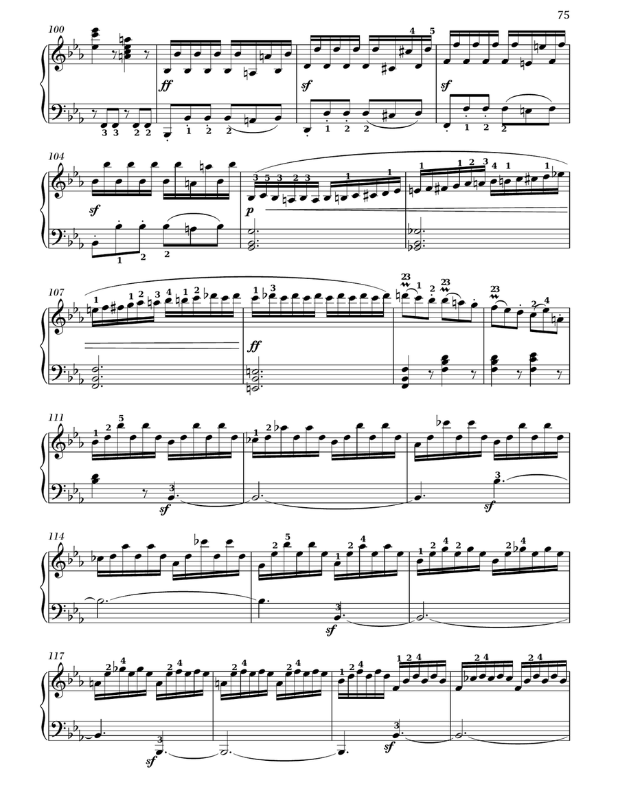 Piano Sonata No. 4 In E-flat Major, Op. 7 Piano Solo scores gallery preview page 4