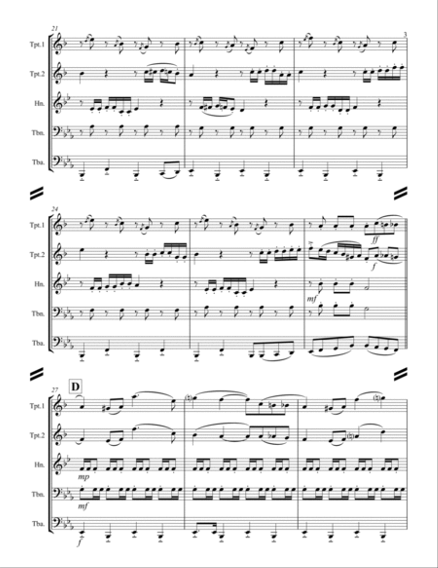 The Chicken Dance Horn scores gallery preview page 4