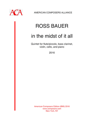 Book cover for [Bauer] in the midst of it all