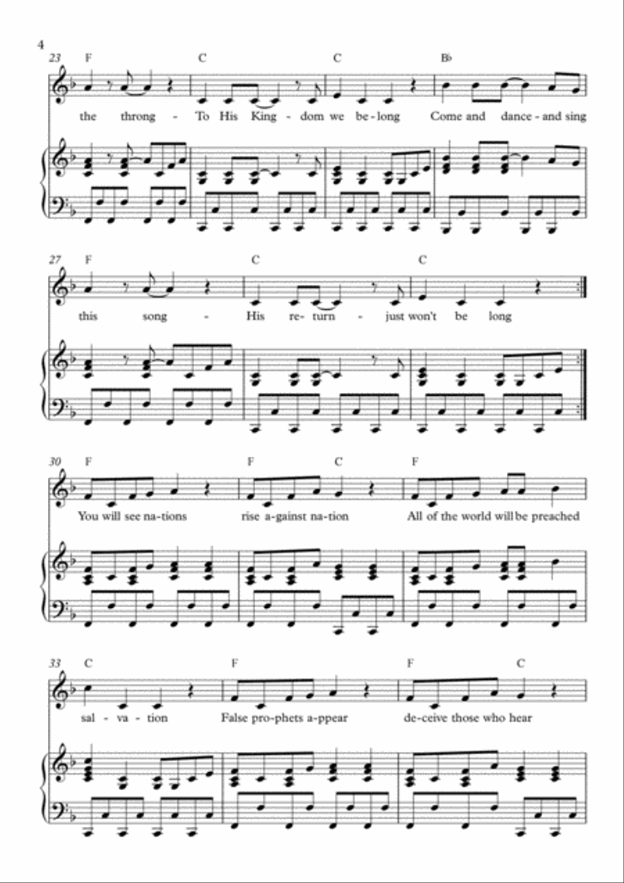 Won't Be Long Won't Be Long Voice scores gallery preview page 4