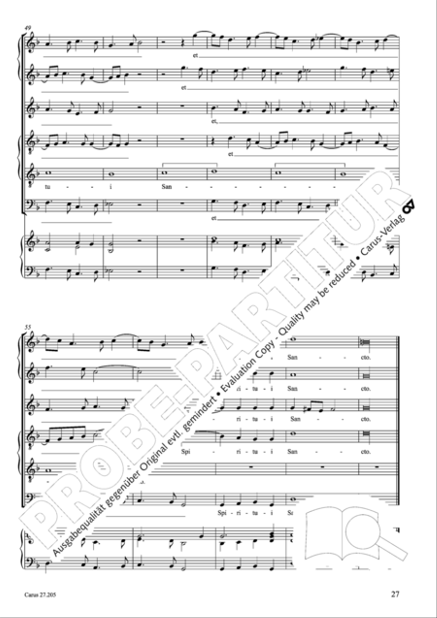 Magnificat a 6 (Magnificat a sei voci) Choir scores gallery preview page 36